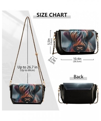 Crossbody Bags for Women Trendy Women's Black Shoulder Bag Small PU Leather Flap Cross Body Bag Handbags Pattern9 $21.72 Cros...