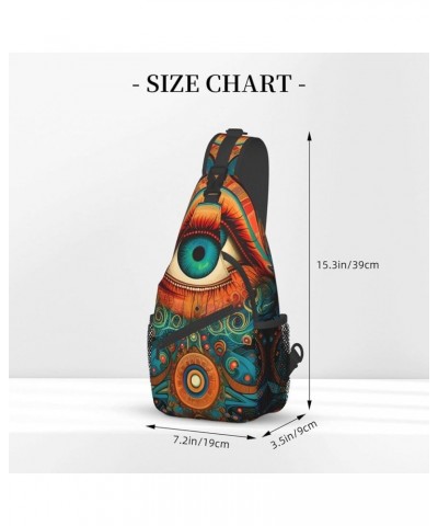 Fashion Chest Sling Bag For Women Men Adjustable Strap Crossbody Shoulder Backpack Hiking Travel Casual Unisex Daypack Magica...