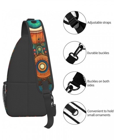 Fashion Chest Sling Bag For Women Men Adjustable Strap Crossbody Shoulder Backpack Hiking Travel Casual Unisex Daypack Magica...