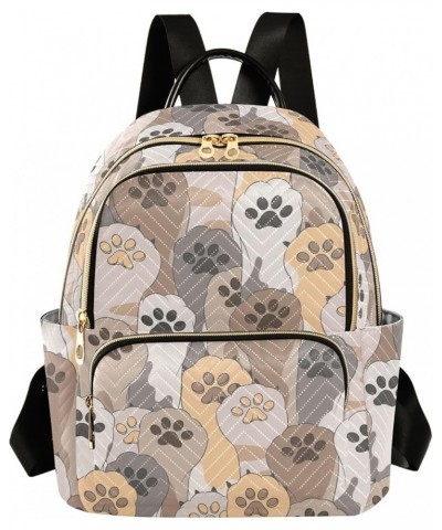 Travel Backpack Purse for Women Fashion Anti-theft Work Casual Cat Paw Print Daypack Shoulder Bag Medium Size Medium $17.39 B...