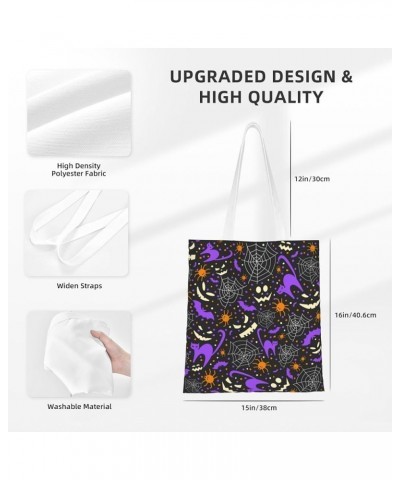 Halloween Spiders Single Shoulder Fashion Canvas Tote Shopping Bags Handbags For Men And Women Halloween Spiders13 $10.53 Totes