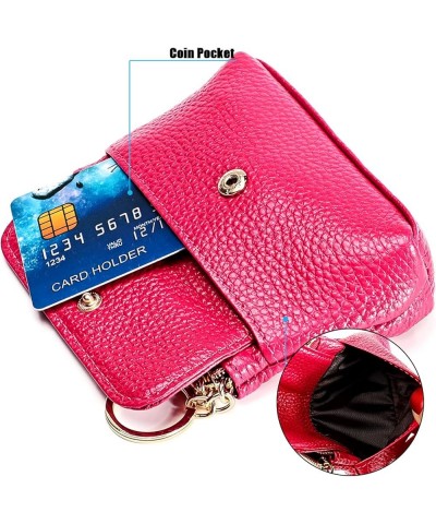 Leather Women's Wallets with RFID Blocking,Leather Coin Purse, Leather Clutch Pouch, Car Key Holder Mini Coin Purse for Women...