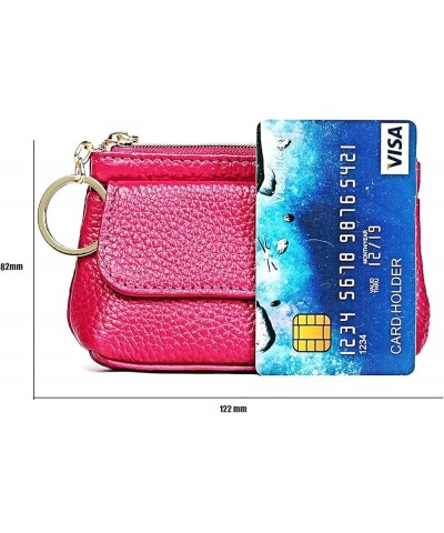 Leather Women's Wallets with RFID Blocking,Leather Coin Purse, Leather Clutch Pouch, Car Key Holder Mini Coin Purse for Women...