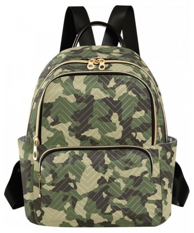 Camouflage Army Green Backpack Purse for Women Fashion Travel Bag Ladies Shoulder Bags Sports Hiking Ladies Daypack,S Small $...