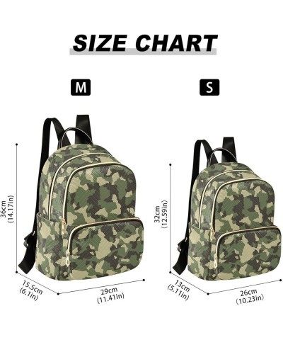 Camouflage Army Green Backpack Purse for Women Fashion Travel Bag Ladies Shoulder Bags Sports Hiking Ladies Daypack,S Small $...