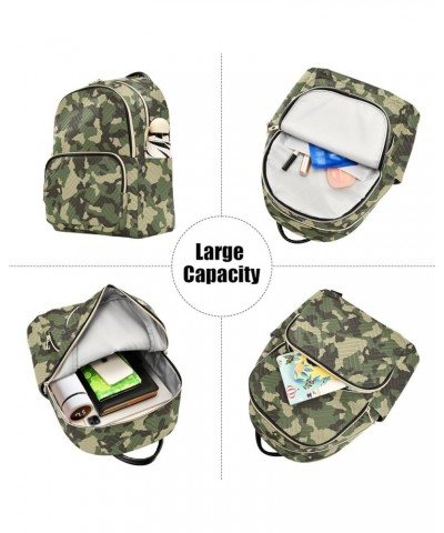 Camouflage Army Green Backpack Purse for Women Fashion Travel Bag Ladies Shoulder Bags Sports Hiking Ladies Daypack,S Small $...