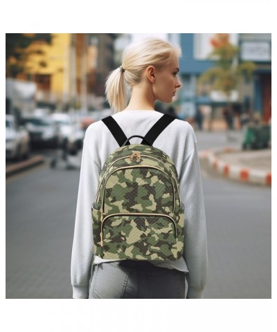 Camouflage Army Green Backpack Purse for Women Fashion Travel Bag Ladies Shoulder Bags Sports Hiking Ladies Daypack,S Small $...