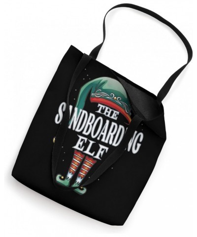 Sandboarding Elf Christmas Group Xmas Pajama Party Tote Bag $11.22 Totes