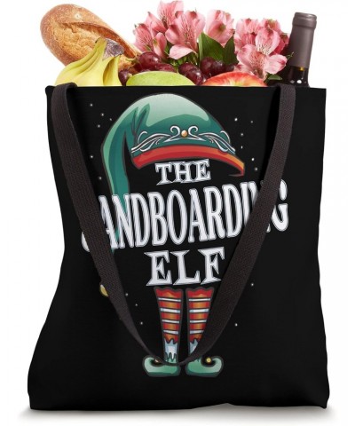 Sandboarding Elf Christmas Group Xmas Pajama Party Tote Bag $11.22 Totes