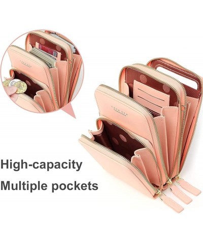 Crossbody Phone Bag for Women Phone Wallet Purse Cell Phone Pouch Lightweight Shoulder Bags Handbags Pink $18.00 Crossbody Bags