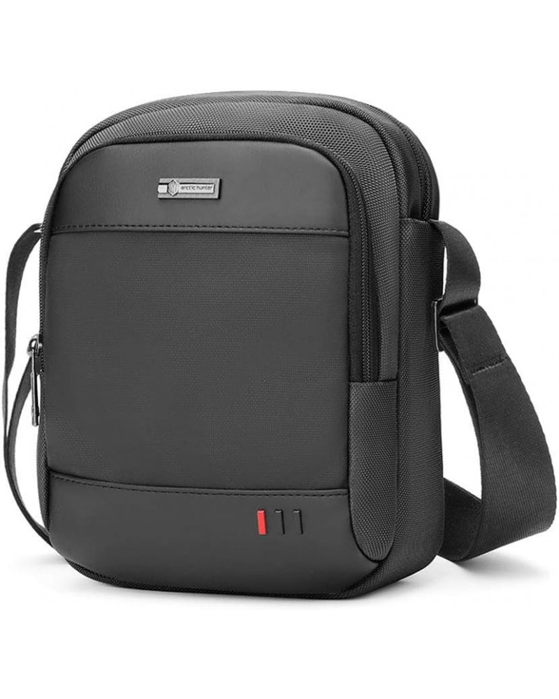 Men's Small Messenger Bag Crossbody Bag Travel Bag Casual Sling Pack Purse Wallet Travel Handbags (Black) Black $14.39 Totes