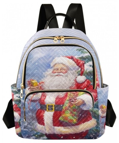 Santa Claus Gifts Christmas Backpack for Women Lightweight Shoulder Bag Travel Purse Casual Daypack Small Backpacks for Outdo...