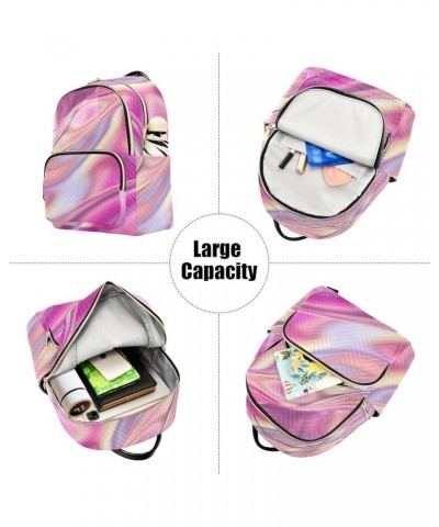 Iridescent Liquid Women's Backpack Purse Fashion Travel Anti Theft Backpack Casual Daypack for Work College,S Small $17.04 Ba...