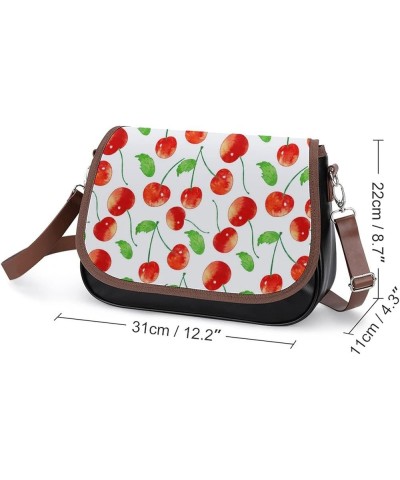 Printed Shoulder Crossbody Bag Leather Hobo Bags Medium Ladies Top Handles Satchels Pink Flowers Color1 $26.49 Hobo Bags