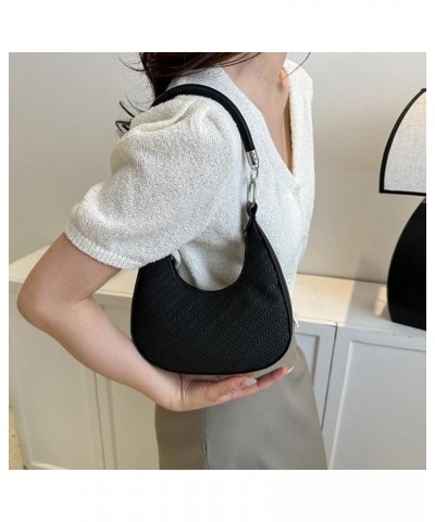 NEW Crescent Carrying Bags Shoulder Bags for Girl Women Lady Purse Underarm Bag Trendy Armpit Bag Fashion Handbag Purple $9.2...