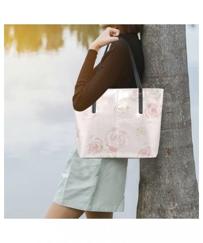 Handbags for Women Tote Bags with 11.08"(L) x 3.54"(W) x 11.02"(W) - Delicate Roses Flowers Delicate Roses Flowers $17.62 Totes