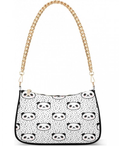 Shoulder Bags for Women Panda Animal Hobo Tote Handbag Small Clutch Purse with Zipper Closure $17.97 Shoulder Bags