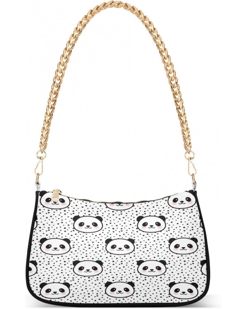 Shoulder Bags for Women Panda Animal Hobo Tote Handbag Small Clutch Purse with Zipper Closure $17.97 Shoulder Bags