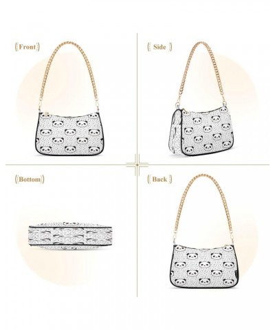 Shoulder Bags for Women Panda Animal Hobo Tote Handbag Small Clutch Purse with Zipper Closure $17.97 Shoulder Bags