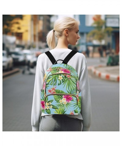 Travel Backpack Purse for Women Fashion Anti-theft Work Casual Pineapple Palm Leaves Flowers Daypack Shoulder Bag Medium Size...