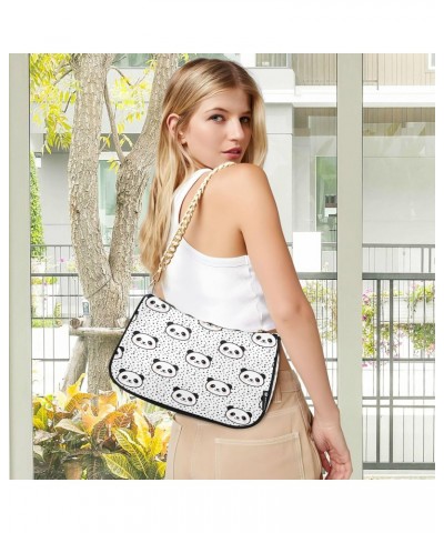 Shoulder Bags for Women Panda Animal Hobo Tote Handbag Small Clutch Purse with Zipper Closure $17.97 Shoulder Bags