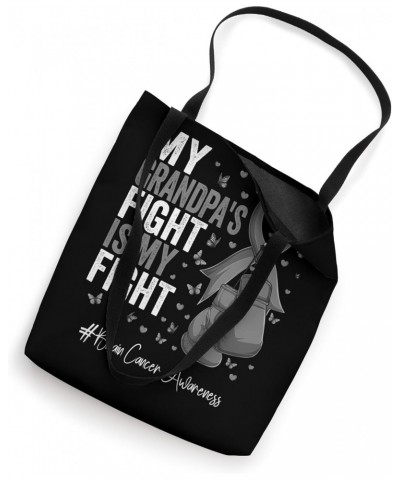 Gray Ribbon Grandfather Brain Cancer Awareness Tote Bag $11.07 Totes