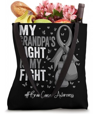 Gray Ribbon Grandfather Brain Cancer Awareness Tote Bag $11.07 Totes