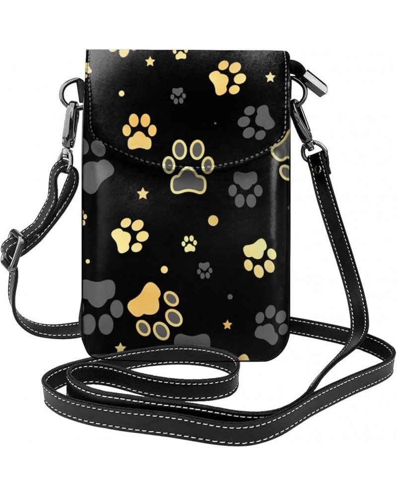 Classic Polka Dot Small Crossbody Bags for Women PU Leather Phone Purse Mini Cell Phone Purse with Card Slots Classic Paw $14...