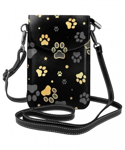 Classic Polka Dot Small Crossbody Bags for Women PU Leather Phone Purse Mini Cell Phone Purse with Card Slots Classic Paw $14...