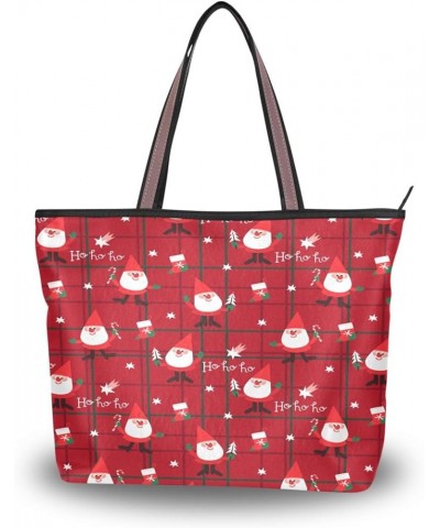 Tote Bag for Women with Zipper,Polyester Tote Purse Holiday Tote Bag Work Handbag Women Gift Christmas 7 $14.20 Totes