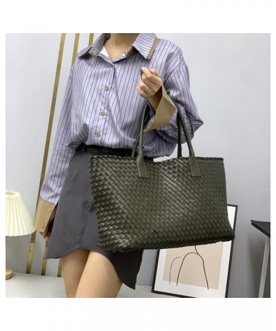 Ladies' Genuine Leather Purses Tote Bags Set for Women Shoulder Hobo Handbag with Small Zipper Bag Green $46.82 Totes