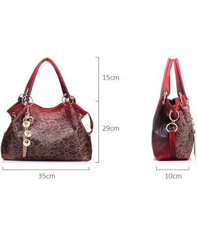 Women Handbags Hollow Out Floral Print Shoulder Bags Ladies Pu Leather Totes Fashion Bags Female Top-handle Bags For Women Ro...