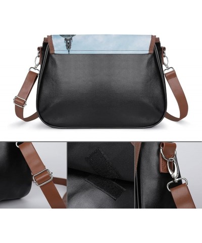 Fashion Crossbody Bags Women's Shoulder Bags Classic City Leather Satchels Hobo Bags Sq Game Blown Color3 $24.95 Hobo Bags