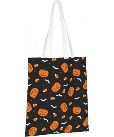 Halloween Pumpkins Single Shoulder Fashion Canvas Tote Shopping Bags Handbags For Men And Women Halloween Pumpkins3 $10.53 Totes