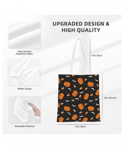 Halloween Pumpkins Single Shoulder Fashion Canvas Tote Shopping Bags Handbags For Men And Women Halloween Pumpkins3 $10.53 Totes