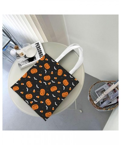 Halloween Pumpkins Single Shoulder Fashion Canvas Tote Shopping Bags Handbags For Men And Women Halloween Pumpkins3 $10.53 Totes