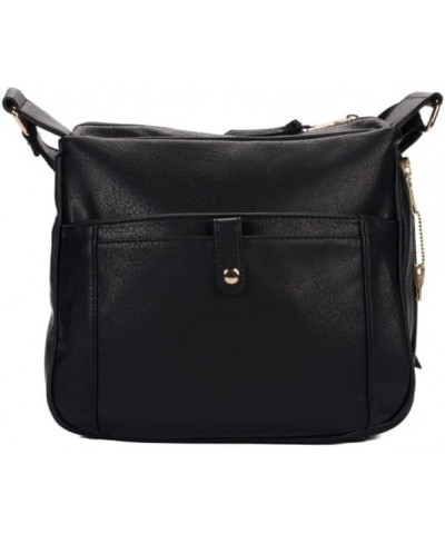 Concealed Carry RFID Blocking Crossbody Purse for Women with Lock and Key Black $34.30 Crossbody Bags