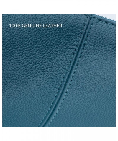 Genuine Leather Wristlet Purses for Women, Envelope Clutch Wallet Small Crossbody Bags for Dressy Evening Lake Blue $15.91 Wr...