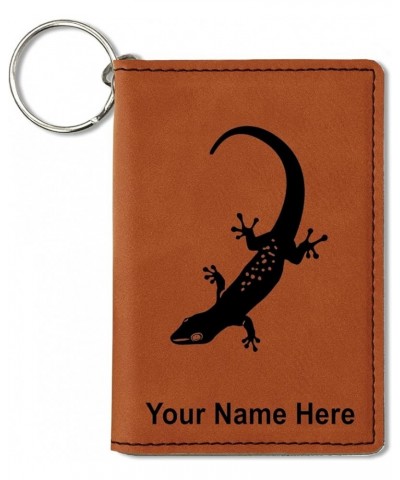 ID Holder Wallet, Gecko, Personalized Engraving Included (Teal) Dark Brown $11.76 Wallets