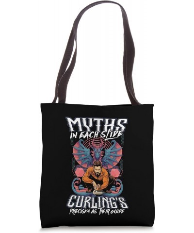 Myths in Each Slide Curling's Precision as Their Guide Tote Bag $15.39 Totes