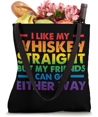 Funny Equality LGBTQ Pride Awareness Whisky Straight Tote Bag $13.05 Totes