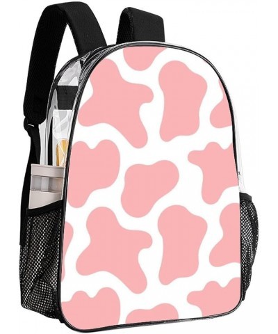 Clear PVC Backpack Compatible with Cute Cartoon Horse Watercolor Wild Horses, Stadium Approved Backpack with Adjustable Strap...