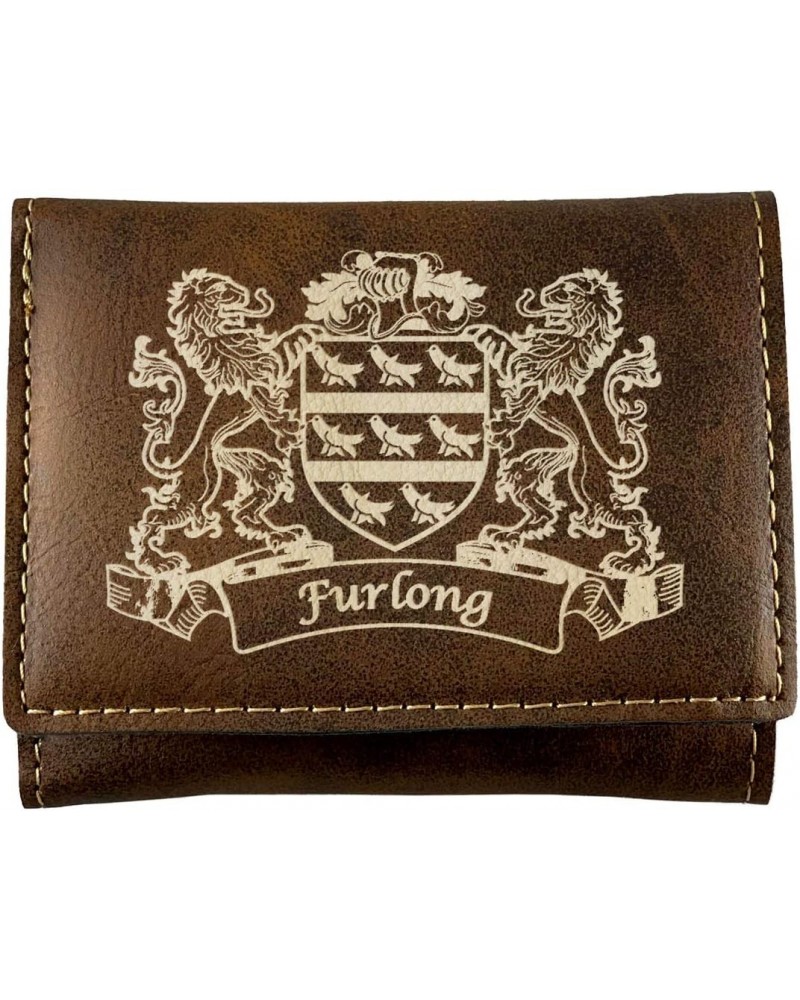 Furlong Irish Coat of Arms Rustic Leather Wallet $15.27 Wallets