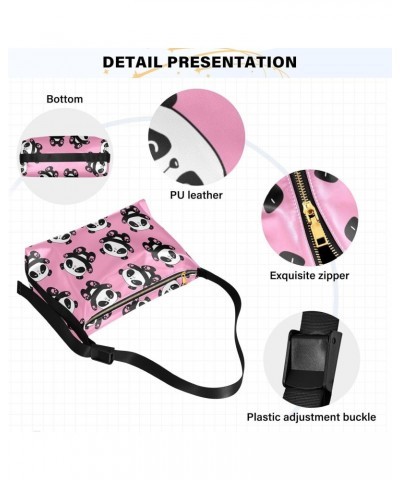 Cute Panda Hobo Bags for Women Leather Purses Shoulder Bag Crossbody Bag Handbag for Travel Gifts Work $15.51 Hobo Bags