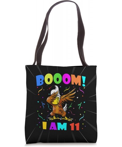 Dabbing Eagle Booom! I Am 11 Boys Girls 11th Birthday Outfit Tote Bag $13.94 Totes