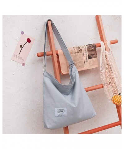 Women's Retro Large Size Canvas Shoulder Bag Hobo Crossbody Handbag Casual Tote Manatee $8.95 Totes