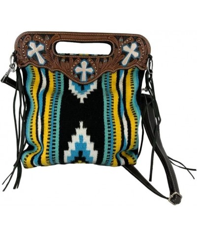 Southwest Saddle Blanket Bag w/Crosses $32.14 Handbags