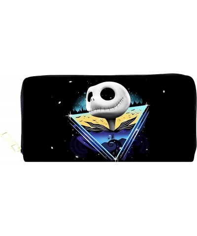 Men Wallet Cute Leather Wallet Anime Wallet Halloween Horror Wallet (Nightm-jackblueheart) Nightm-jacktriangle $11.79 Wallets