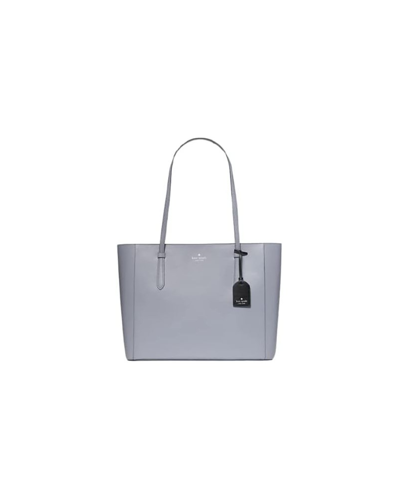 Schuyler Medium Leather Tote Shoulder Bag in Brushed Steel $86.26 Totes