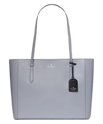 Schuyler Medium Leather Tote Shoulder Bag in Brushed Steel $86.26 Totes